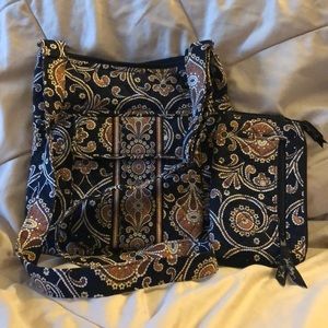 RETIRED Vera Bradley Cafe Latte bag and Wallet